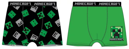 Minecraft Green gyerek boxeralsó 2 darab/csomag 8 év / 128 cm