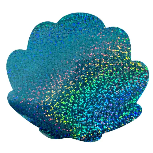 Kagyló hologrammos Adornment habszivacs forma 12 db-os