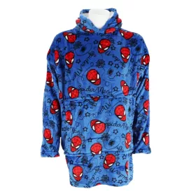   Pókember Blue felnőtt belebújós plüss polár takaró, poncsó