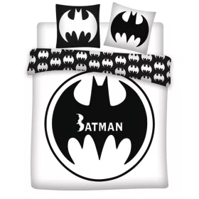   Batman White dupla, kétszemélyes ágyneműhuzat 240×220cm, 65x65 cm