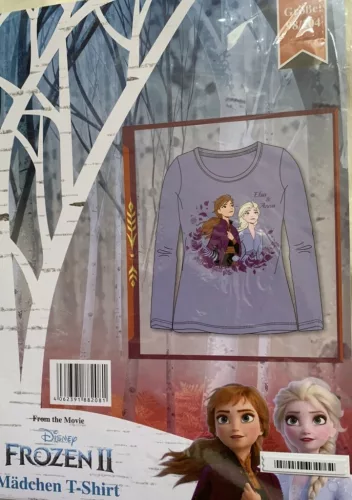 Disney Jégvarázs Sisters gyerek hosszú póló, felső 3 - 4 év / 98 - 104 cm