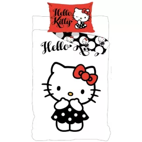   Hello Kitty Black Dress gyerek, ovis ágyneműhuzat 100×135 cm, 40×60 cm