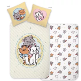   Disney Marie Trio gyerek, ovis ágyneműhuzat 100×135 cm, 40×60 cm