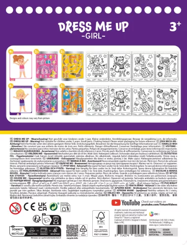 Öltöztetős Girl játék szett