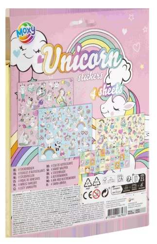 Unikornis Rainbow matrica szett 4 ív