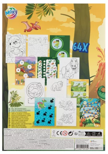 Dinoszaurusz Fun színező és activity szett 64 oldalas