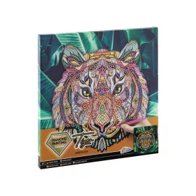 Tigris Jungle gyémántszemes kirakó vásznon 30x30 cm