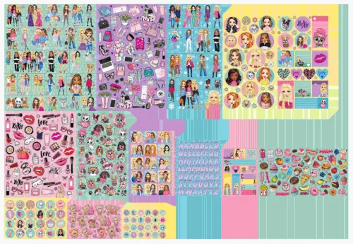 Csajos Besties mega matrica szett 300 db-os