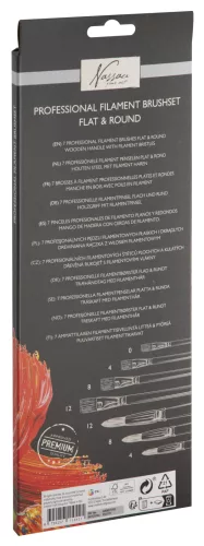 Professzionális Nassau ecset szett 7 db-os