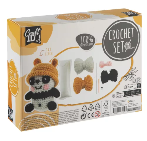 Panda kölyök Craft kreatív horgoló szett