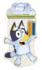 Bluey Happy forma színező szett matricával és színes ceruzával