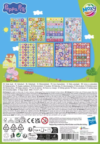 Peppa malac Family csillámos matricás album 8 ív