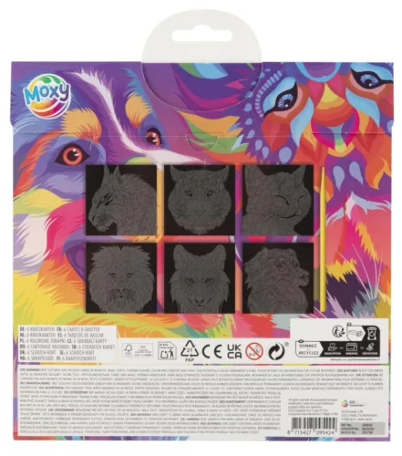 Állatos Colorful scratch képkarcoló készlet