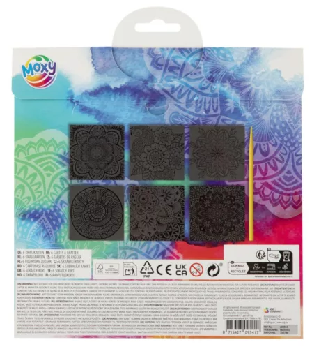 Mandala Colorful scratch képkarcoló készlet