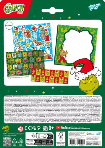 A Grincs Dr Seuss matrica szett