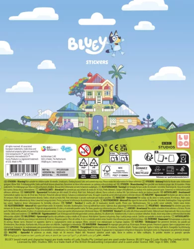 Bluey Play matrica szett