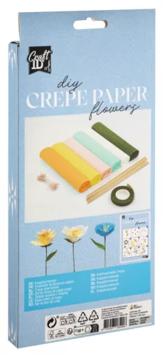 Színes virág Spring krepp papír dekorációs szett