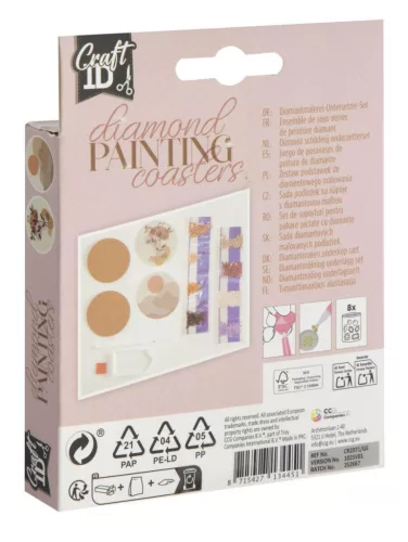 Gyémántszemes Craft poháralátét szett 2 db-os