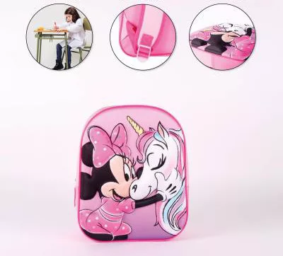 Disney Minnie Unicorn 3D hátizsák, táska 31 cm