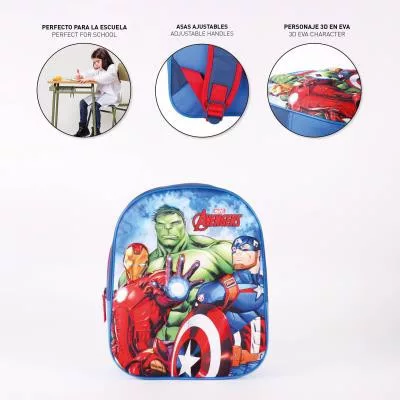 Bosszúállók Triple Force 3D hátizsák, táska 31 cm