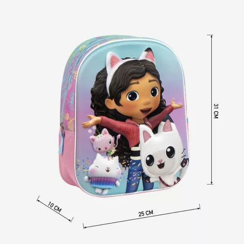 Gabi babaháza Fun 3D hátizsák, táska 31 cm