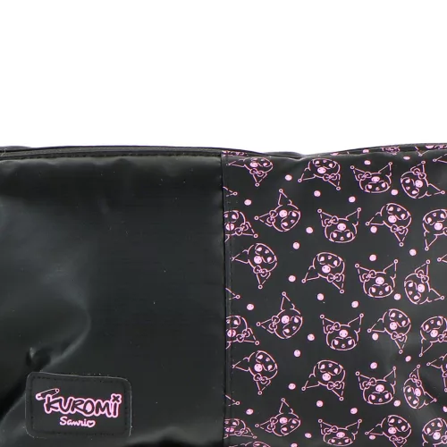 Hello Kitty Black Kuromi táska, oldaltáska pénztárcával 27 cm