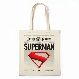 Superman Daily Planet shopping bag, bevásárlótáska 40 cm