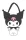Hello Kitty Kuromi oldaltáska, válltáska 30 cm