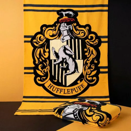 Harry Potter Hufflepuff fürdőlepedő, strand törölköző 90x180cm (Fast Dry)