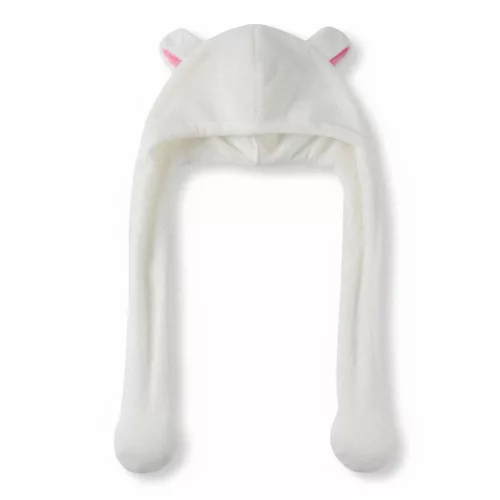 Hello Kitty White gyerek sapka mozgatható fülekkel