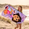 Dóra, a felfedező Happy fürdőlepedő, strand törölköző 70x140cm (Fast Dry)