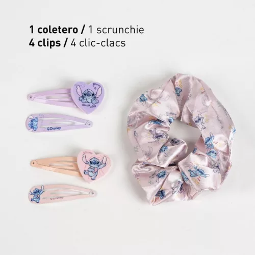 Disney Lilo és Stitch, A csillagkutya Alien Love hajcsat, hajgumi szett dobozban