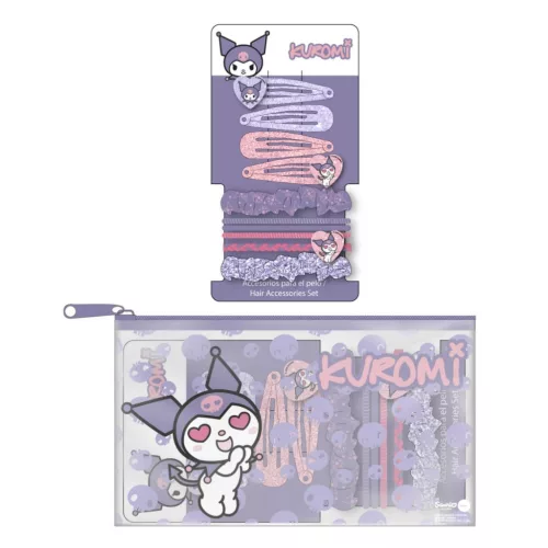 Hello Kitty Kuromi hajcsat, hajgumi szett