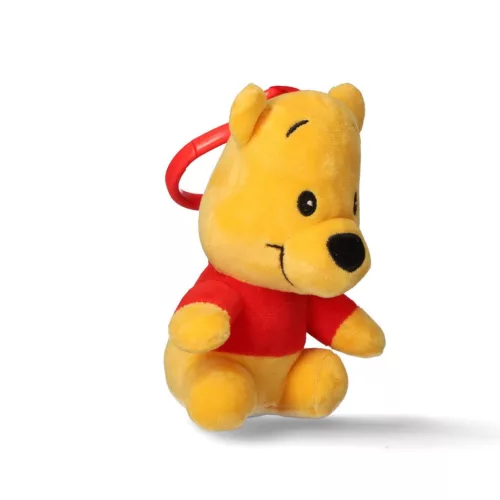 Disney Micimackó Yellow 3D plüss figura akasztóval, táskadísz 13 cm