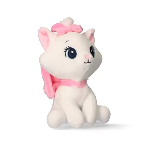 Disney Marie White 3D plüss figura akasztóval, táskadísz 13 cm