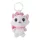 Disney Marie Pink Bow 3D plüss figura akasztóval, táskadísz 13 cm