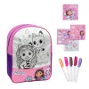 Gabi babaháza Gabdorable színezhető hátizsák, táska 38 cm