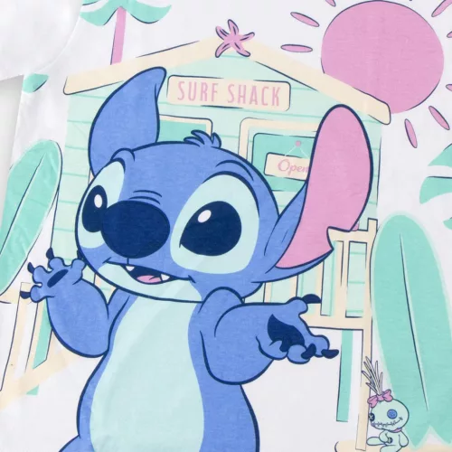 Disney Lilo és Stitch, A csillagkutya Surf Shack gyerek rövid póló, felső 6 - 12 év / 116 - 152 cm