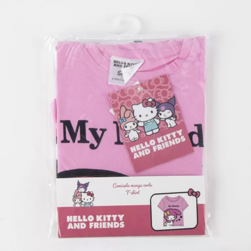 Hello Kitty My Melody Pink gyerek rövid póló, felső 6 - 12 év / 116 - 152 cm