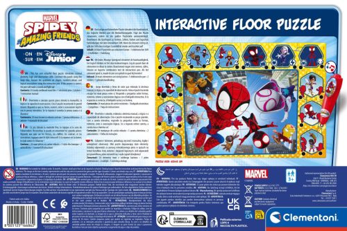 Pókember Spidey and Friends interaktív 24 db-os puzzle Clementoni