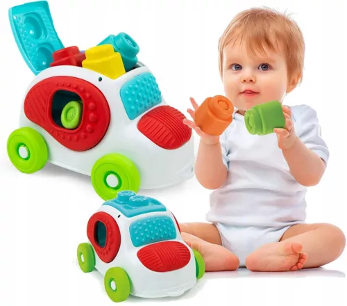 Színes Clemmy készségfejlesztő autó Clementoni