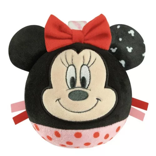 Disney Minnie Round plüss labdafigura, baba csörgő Clementoni