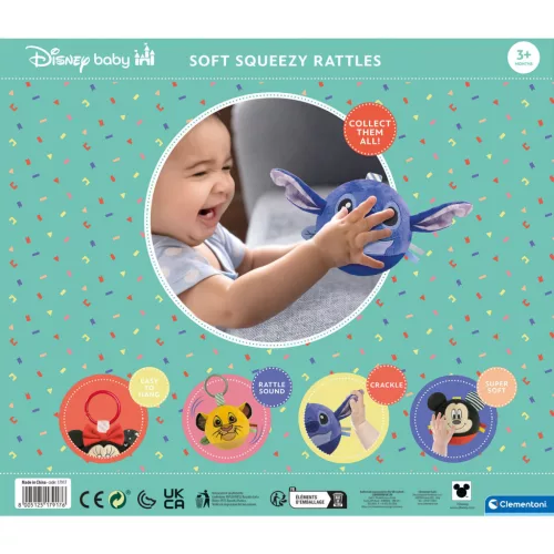 Disney Az Oroszlánkirály Round plüss labdafigura, baba csörgő Clementoni