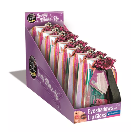 Crazy Chic Beauty sminkszett hologrammos neszeszerben Clementoni