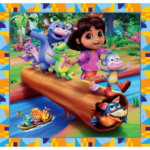 Dóra, a felfedező Jungle Quest 3x48 db-os puzzle Clementoni