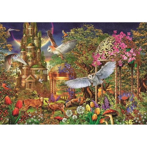 Fantázia kert Woodland 1500 db-os Compact puzzle Clementoni