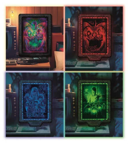 Stranger Things Upside Down 520 db-os puzzle LED-es keretben Clementoni