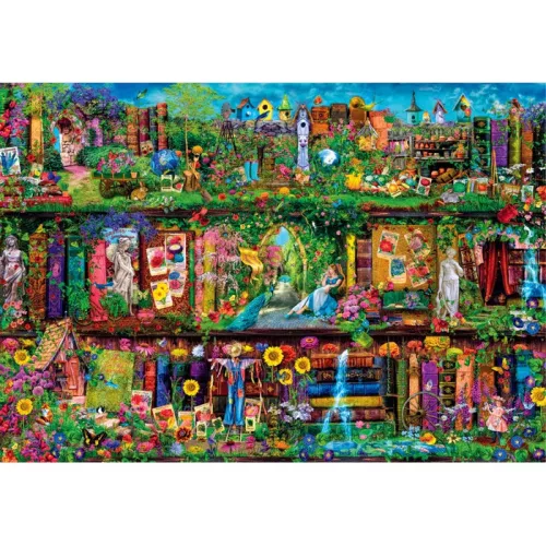 Könyvespolc Garden 6000 db-os puzzle Clementoni