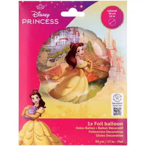 Disney Hercegnők Belle fólia lufi 45 cm