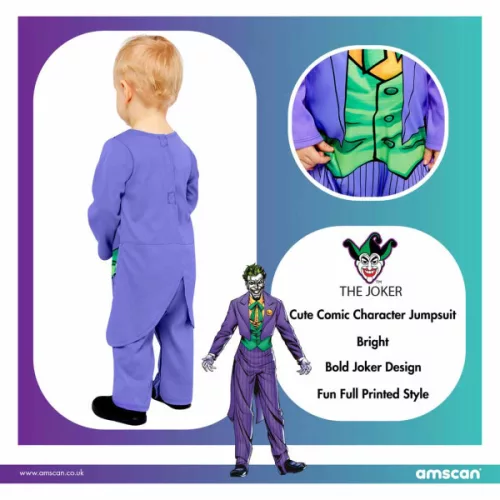 Batman Joker baba jelmez 6-12 hó